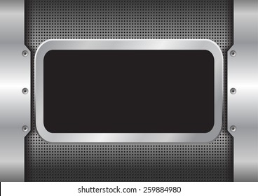 Metal background texture - vector illustration