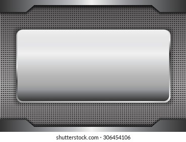 metal background texture - vector illustration