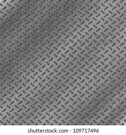 A Metal Background with Tread Plate Pattern