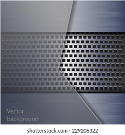 Metal background. Vector illustration.