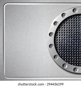 Metal background. Vector illustration.