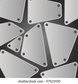 Metal background vector illustration