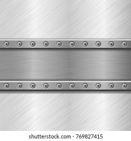 Metal backgrounds. Vector 3d illustration