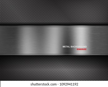 Metal background.Vector illustration