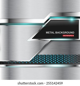 Metal background.Vector illustration