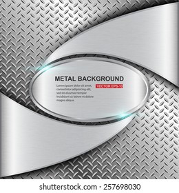Metal background.Vector illustration
