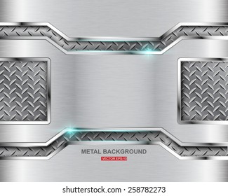 Metal background.Vector illustration