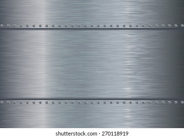 Metal background.Vector Illustration