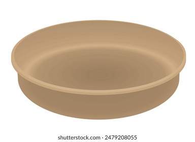 Metal baking pan. vector illustration