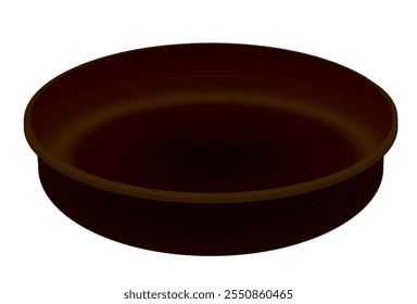 Metallbackform. Vektorgrafik