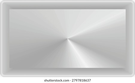Metal baking pan. vector illustration