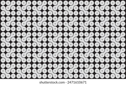 Metal ball pattern background with black and gray color combination