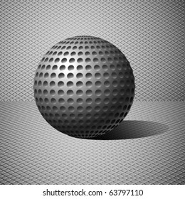 Metal ball. Vector illustration. Eps10