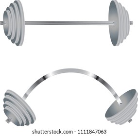 metal bar weightlifter