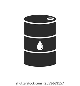Metal Barrel icon vector illustration flat