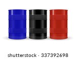 Metal Barrel.  Vector illustration isolated on white background