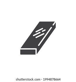 Metal beam vector icon. filled flat sign for mobile concept and web design. Steel beam glyph icon. Symbol, logo illustration. Vector graphics