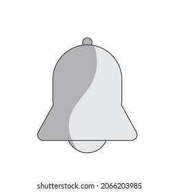 A metal bell - Alert,, ring icon , vector 