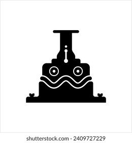 Metal Bending Icon, Bending Icon Vector Art Illustration