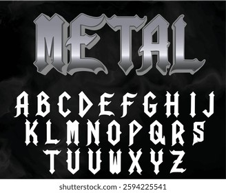 metal black font typeface, black metal alphabet, metal , rock font, iron font