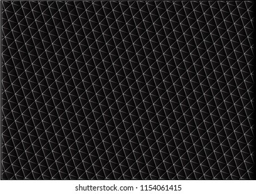 Metal black geometric background pattern.