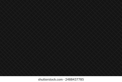 Diagonalraster aus schwarzem Metall
