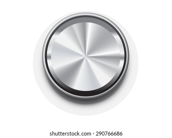 metal blank button frame vector design elemet