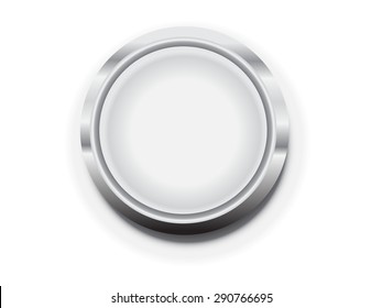 metal blank button frame vector design elemet