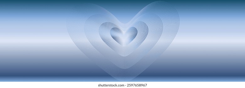 metal blue texture background. heart for your lovely