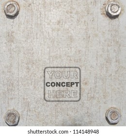 metal board background. vector design