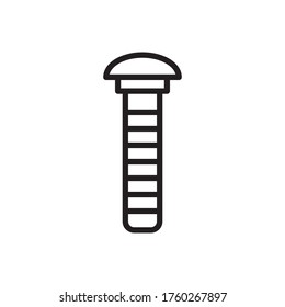 Metal Bolt Icon Design Vector Template