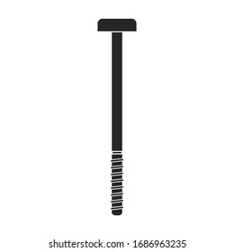 Metal bolt vector icon.Black vector icon isolated on white background metal bolt.