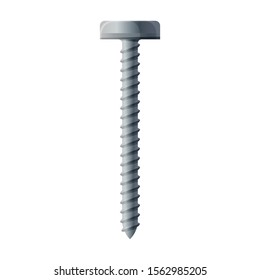 Metal bolt vector icon.Cartoon vector icon isolated on white background metal bolt.