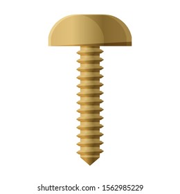 Metal bolt vector icon.Cartoon vector icon isolated on white background metal bolt.