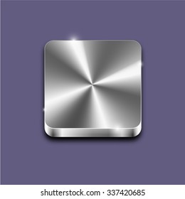 metal brush button blank