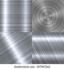 metal brushed plates set