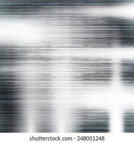 Metal Brushed Texture. Background. Vector Illustration.