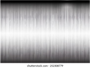 Metal Brushed Texture. Vector Illustration. 