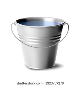 Premium Vector  Metal bucket sketch hand drawn water container