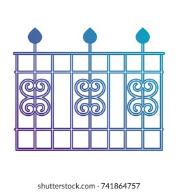 metal building fence icon