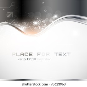 Metal business greeting card. Vector eps 10.