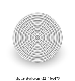 Metal button. Design element for mobile applications and websites, including the design of switches. 3 D. Vector illustration.