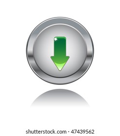 metal button with downloads sing