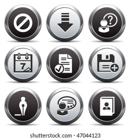 Metal button with icon 2