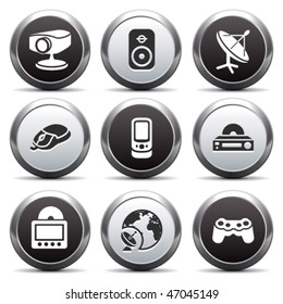 Metal button with icon 21