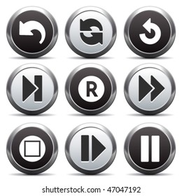 Metal button with icon 29