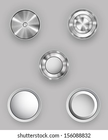 Metal buttons