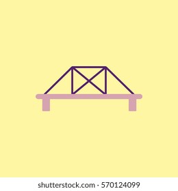 metal cable suspension bridge, modern bridge