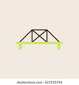 metal cable suspension bridge, modern bridge