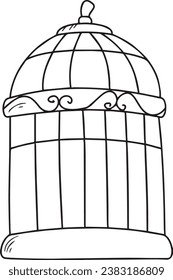 Metal cage birds 